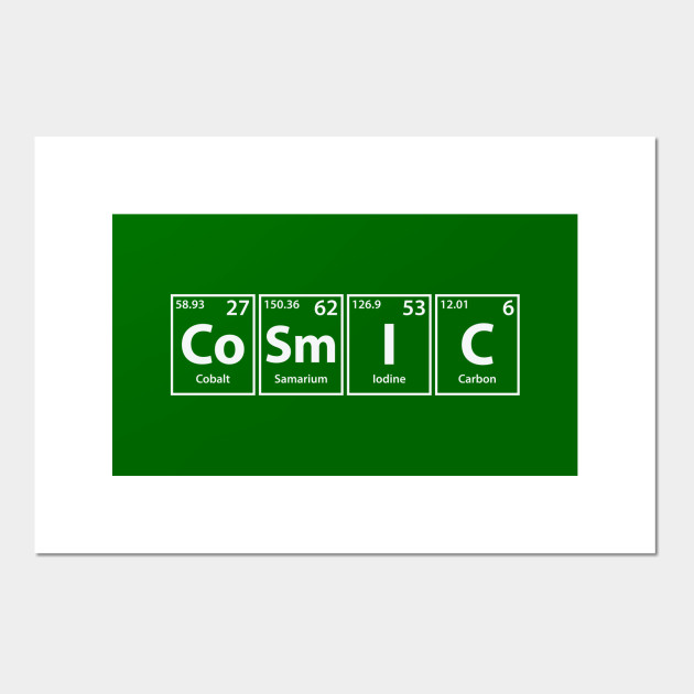 Cosmic (Co-Sm-I-C) Periodic Elements Spelling